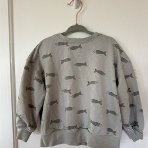 Rylee & Cru fish sweatshirt size 2-3